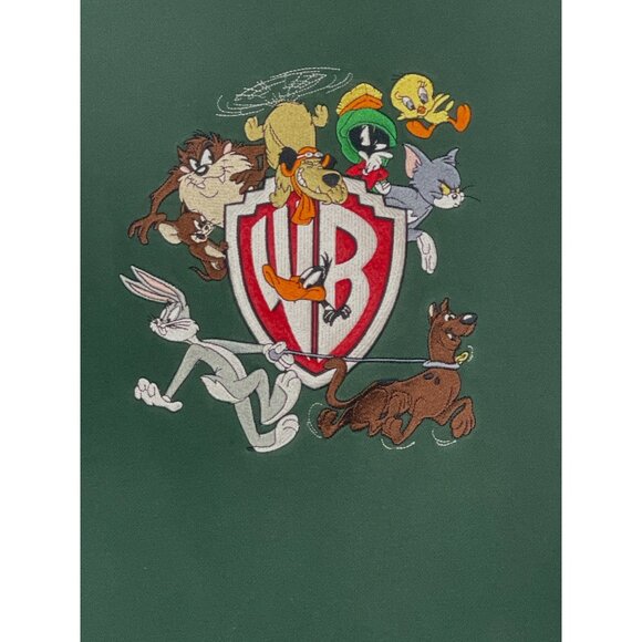 Warner Bros 90's Womens Vintage Embroidered Sweatshirt Looney Tunes Size M - Picture 2 of 9